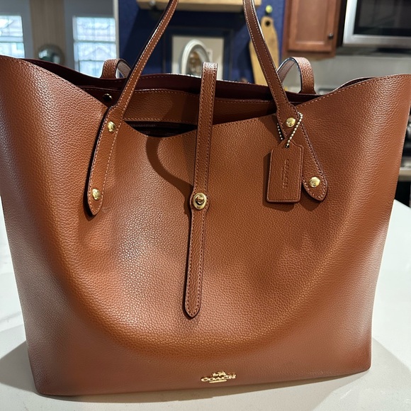 Coach Brown Leather Tote and Wallet Set - Picture 2 of 8